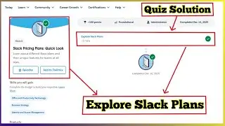 Slack Pricing Plans Quick Look | Explore Slack Plans | Quiz Solution