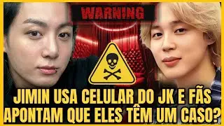 JIMIN USA CELULAR DO JUNGKOOK E FÃS APONTAM QUE ELES TÊM UM CASO?? MOMENTOS JIKOOK +