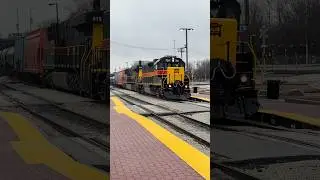IAIS 701 leads a Manifest past Blue Island