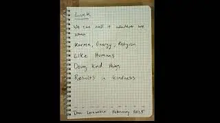 Doing Kind Things: a poem by dan leinweber