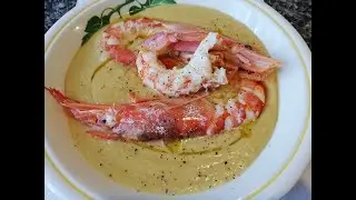 Passatina di ceci e gamberi