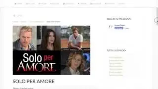 Solo per amore - FictionTravel.it