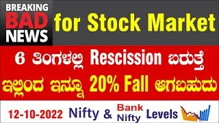 Stock Market Sudden Fall | Important Event To Track | Recession Update | Share Market in Kannada