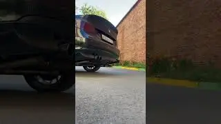 BMW e60, m54b30. Раздвоенный выхлоп. Холодный пуск.
