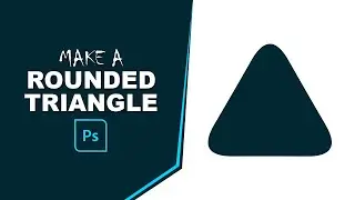 How to make a rounded triangle in photoshop | Curved triangle in photoshop