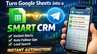 Turn Google Sheets into a Smart CRM with Telegram 🤖 | Automated Lead Management System