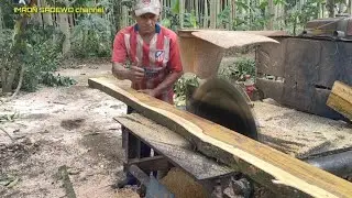 operator serkel menunjukkan bakat dan hasilnya luar biasa, di menit ke 4 gesek kayu jowar buat usuk