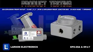 20A Explosion Proof Outlet - Class I, II, II - 2P3W & Explosion Proof Junction Box - 3/4-inch Hubs