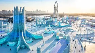 You Won&rsquo;t Believe How China Builds an Entire City of Ice in 3 Weeks