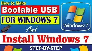 How to Make Bootable USB for Windows 7 | Install Windows 7 Step-by-Step (100% Guide) Ayaz Inspire