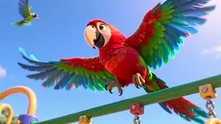 Talking Parrot With Baby 🦜👶 | Learn Colors & Numbers | Fun Preschool Adventure