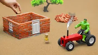 Burglar Burns House | DIY Mini Fireproof Cement House Construction Science Project