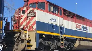 BC RAIL MADNESS! BCOL 4625 C40-8M and BCOL 4653 C44-9W and CP POWER! CN Neenah Sub