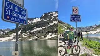Col du Grand St Bernard - road bike cycling route from Italian side Aosta