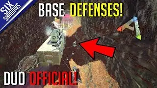 WORKING ON BASE DEFENSES! | Duo PvP Small Tribe Servers - Ark: Survival Evolved