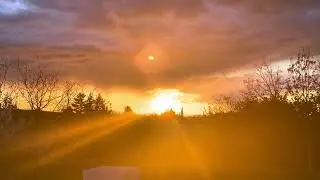Beautiful Fall Sunset 2025 - Zlin, Czech Republic