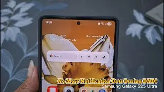 Как скрыть значки приложений при включенном режиме &laquo;Не беспокоить&raquo; (Samsung Galaxy S25 Ultra)