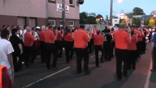 Kells and Connor Orange Star Flute Band Finish Their Parade 2013