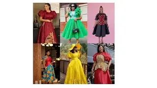 Brocade gowns | African Fashion Inspo | Trendy style outfits | Dresses made with patterned Ankara