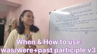 When & How to use : was/were+past participle v3.