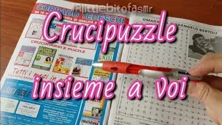 CRUCIPUZZLE CON VOI #asmr #relaxing #triggers