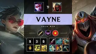 Vayne Mid vs Zed - VN Master Patch 25.17