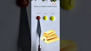 How To Make GOLD 😲🎨 #asmr #colormixing #paintmixing