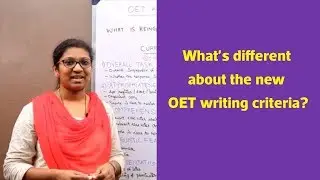 What's different about the new OET writing criteria? | OET Coaching Kannur, Kottayam, Mangalore