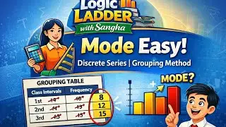 Mode,Discrete Series, Grouping Method # Statistics 11th,12th #Mathematics 10th #Economics 