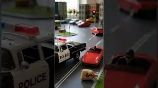Police car chasing thief🚓 🚔 #policecar  #toys  #tvbabetoys #fypシ #shorts #kid