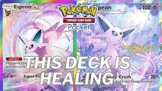 Graceful Healing! ESPEON ex Recovers and Retaliates! | Pokemon TCG Pocket Gameplay OCT 2025