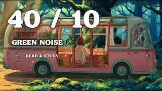 40/10 Pomodoro Timer 🌿 Green Noise for Reading & Study | Enchanted Forest Stream