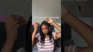 I tried making lemonade Fulani twist by myself for the first time🙂&zwj;↕️😳 #blackhairstyles #minivlog