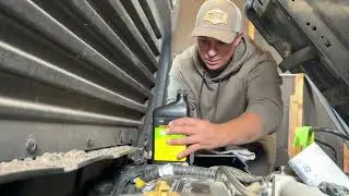 Changing oil, filters, and spark plugs on John Deere Gator XUV835M