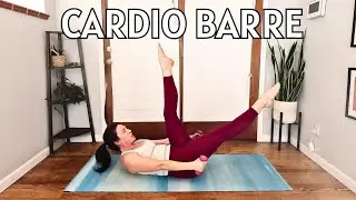 40 Minute Full Body Cardio Barre Workout | Low Impact with Light Weights
