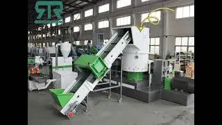 Waste plastic pelletizing recycling machine