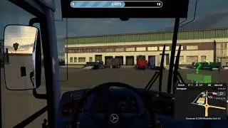 jogando Euro Truck Simulator 2