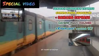 [Special video] Sealdah Humsafar+ Sairang express+RCF crossing at kankinara station #train 