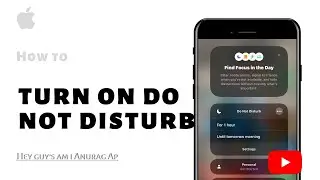 How to turn on do not disturb | #iphone