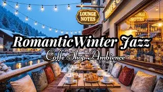 Cozy Night Jazz Caf&eacute; ☕ Romantic Smooth Piano Jazz & Gentle Snowfall Ambience for Deep Relaxation