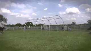 Timelapse of our PT6 6m Pro Polytunnel 2013