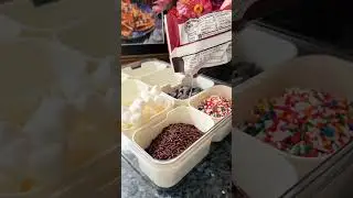 The snackle box made the perfect container for an ice cream sundae bar!  🍦#snacklebox #summertreats
