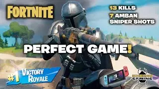 PERFECT Game: 13 Eliminations, 7 Epic AMBAN SNIPER Shots: FORTNITE WIN on Nintendo Switch