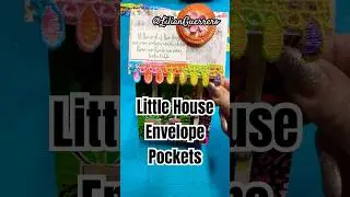Little house envelope pockets #envelopeart #junkjournalpockets #junkjournal