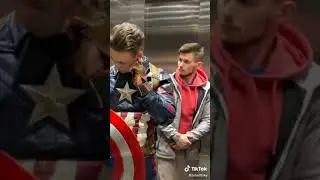 Shmeksss -  stelevator prank police woman gym - PopCornRest #prank #shmeksss #reaction #comedy(5)