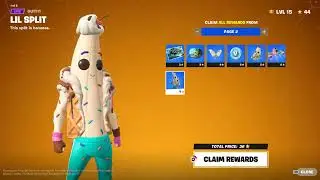 How to Unlock Lil Split Skin in Fortnite | Battle Pass Rewards Page 2 OG Pass Fortnite | フォートナイト