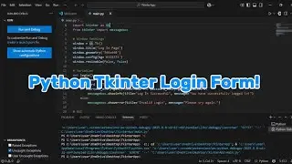 Basic Login Form | Python | Tkinter | Music