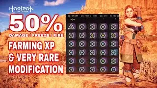 Horizon Zero Dawn - Best Location for Farming XP & Very rare modification (purple mod)