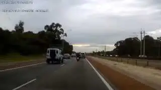 Driving in Perth morning rush hour - Mitchell Freeway - Whitfords Ave to Reid Highway