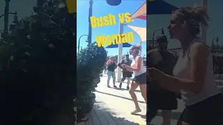 Boardwalk Scares - Myrtle Beach Bushman #shorts #jumpscare #funnyprank #funny #prank #beach #memes